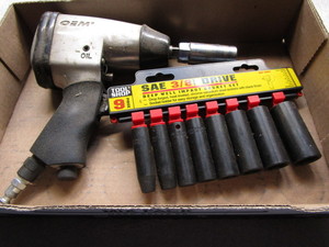 lot 352 image: Impact Wrench & Sockets