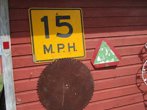 lot 432 image: Signs, Buzz Saw Blade