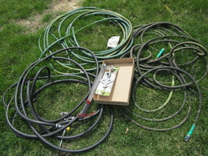 lot 440 image: Garden Hose, Sprinklers, Machete