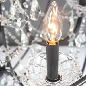 lot 301 image: Yosemite Home Decor Contessa Collection 6-Light Matte Black Chandelier SCFP3078-6BK
