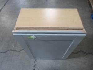 lot 329 image: Hampton Bay Shaker Assembled 24x30x12 in. Wall Kitchen Cabinet in Dove Gray KW2430-SDV