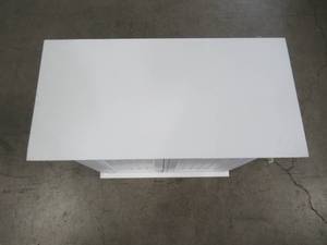 lot 339 image: Home Decorators Collection Hampton Harbor 26 in. W Double Tilt-Out Beadboard Hamper in White BF-24261-WH
