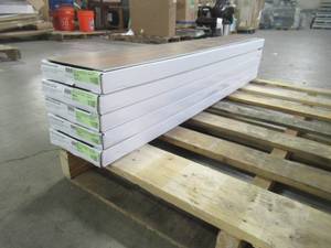 lot 342 image: 5 CASES - Coversource 7 in x 48 in River Place Oak Premium Waterproof Rigid Core Vinyl Flooring CVS-81009