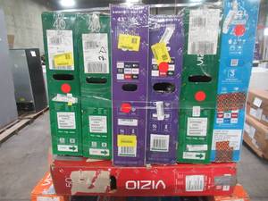 lot 52 image: UNTOUCHED Wholesale Pallet of 40 43 & 50 Smart Ultra HD TVs - $ 3,619.85 RETAIL VALUE