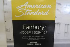 lot 617 image: American Standard Fairbury Single-Handle Pull-Down Sprayer Kitchen Faucet in Polished Chrome