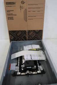lot 624 image: Square D Homeline 100 Amp 12-Space 24-Circuit Indoor Main Breaker Plug-On Neutral Load Center with Cover