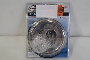 lot 637 image: Danco 10004 Trim Kit, for Use with Delta Tub and Shower Faucets, Plastic, Brushed Nickel