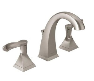 lot 601 image: Delta Everly 8 in. Widespread 2-Handle Bathroom Faucet in SpotShield Brushed Nickel