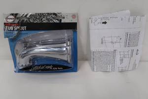 lot 664 image: Danco 5-12 in. Decorative Tub Spout in Chrome