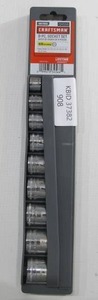 lot 908 image: Craftsman 9pc. 38 Drive Easy-to-Read Metric Socket Set