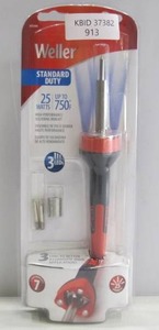 lot 913 image: Weller 25-Watt Standard Duty Soldering Iron Kit