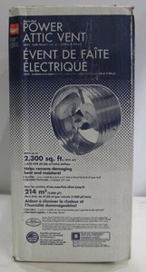 lot 917 image: Master Flow 1450 CFM SIlver Electric Powered Gable Mount Electric Attic Fan