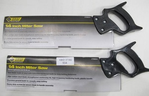 lot 934 image: 2-Pack Steel Grip 14-Inch Mitre Saw