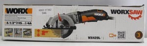 lot 946 image: WORX WX439L 4 Amp 4-12 in. Corded Work Saw