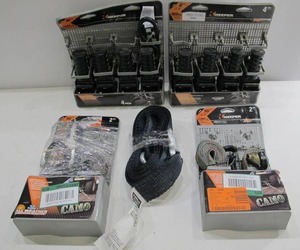 lot 949 image: Lot of 13 Ratchet Straps Tie-Down Straps Pistol Grip Camo