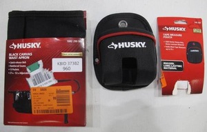 lot 960 image: Husky Tool Belt & Tape Measure Holder