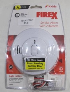 lot 963 image: Kidde Firex Hardwired Smoke Detector with 9V Battery Backup