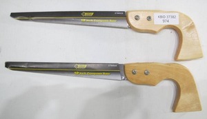 lot 974 image: 2-Pack Steel Grip 12 Inch Compass Saw