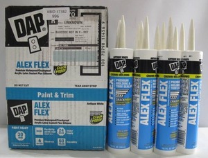 lot 996 image: 12-Pack - DAP Alex Fast Dry 10.1 oz. White Acrylic Latex Plus Silicone Caulk