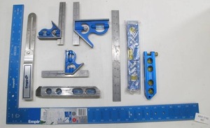 lot 997 image: Lot of Rulers, Levels, and Architect Drafting Drawing Surveying Items