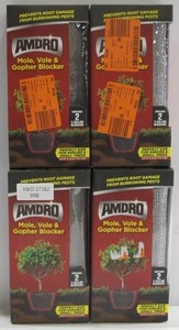 lot 998 image: 4-Pack AMDRO 5 Gal. Mole, Vole and Gopher Blocker Traps