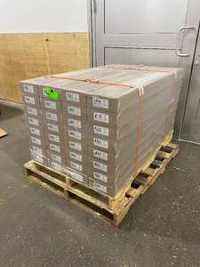 lot 12 image: HOME DECORATORS COLLECTION Lot of 32 Cases of-  Northglenn Oak 12 mm T x 7.5 in W x 50.67 in L Water Resistant Laminate Flooring (18.42 sq.ft.case)