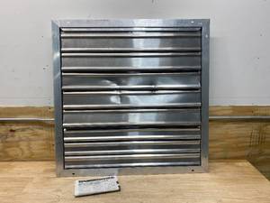 lot 50 image: DAYTON 30 in Backdraft Damper  Wall Shutter, Front Flange