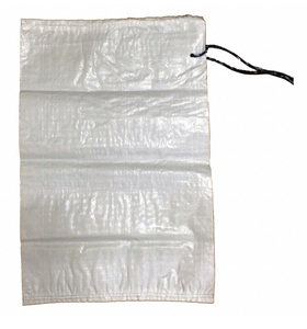lot 51 image: GRAINGER APPROVED Sand Bag, White, Length 27 in, Width 18 in, Weight Capacity 50 lb, Polypropylene (pkg. of 100)