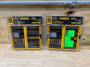 lot 62 image: DEWALT Lot of 2-  IMPACT DRILL DRIVER 52 PC SCREWDRIVER NUT BIT SETS