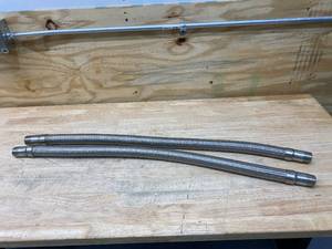 lot 112 image: Lot of 2-  Corrugated Metal Hoses