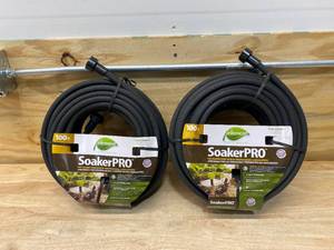 lot 118 image: SWAN Lot of 2-  38 in. Dia x 100 ft. Element Soaker Pro Hoses