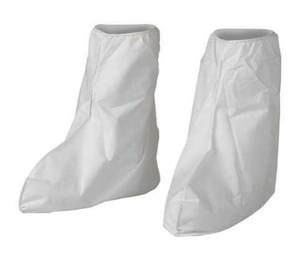 lot 49 image: KLEENGUARD Case of 400 White Boot Covers (one size fits all)