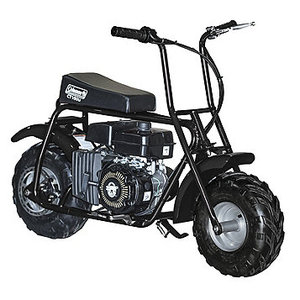 lot 35 image: NEW - Coleman CT100U Gas Mini Bike  Black