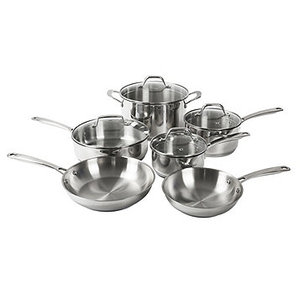 lot 85 image: Othello 10-Pc. Tri-ply Stainless Steel Induction Cookware Set
