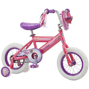 lot 114 image: PAW Patrol Kids 12 Bike with Training Wheels - Skye