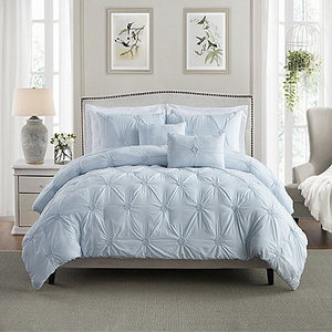 lot 142 image: Swift Home Chic Pintuck 3-Pc. Comforter Set - FullQueen