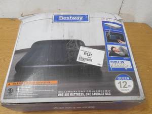 lot 41 image: Bestway Aerolax 500-Lb. Raised Queen Air Bed - Multi