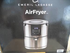 lot 74 image: Emeril Lagasse 4-Qt. Stainless Steel Air Fryer
