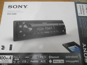 lot 91 image: Sony 400-Watt Media Receiver Car Stereo with Dual Bluetooth