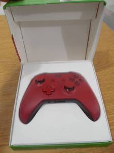 lot 122 image: Microsoft XBOX One Wireless Controller with Bluetooth - Red