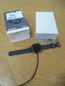 lot 128 image: Fitbit Sense Health Smartwatch  Lunar CarbonGraphite