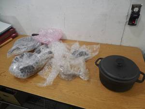lot 131 image: 8-Pc. Pre-Seasoned Cast Iron Cookware Set