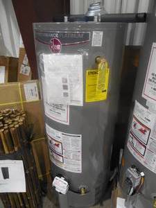 lot 47 image: Performance Platinum 50 Gal. Tall 12 Year 38,000 BTU Ultra Low NOx (ULN) Natural Gas Tank Water Heater