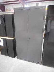 lot 71 image: Classic Series 72 in. H x 36 in. W x 18 in. D Steel Freestanding Storage Cabinet with Adjustable Shelves in Charcoal by Sandusky