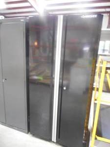 lot 72 image: 22-Gauge Steel Garage Gear Cabinet in Black (36 in. W x 72 in. H x 24 in. D) by Husky
