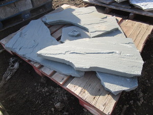 IRREGULAR TRUE BLUE BLUESTONE FLAGS