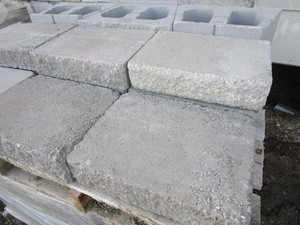 CONCRETE WALL BLOCK AND CAP BLOCKS
