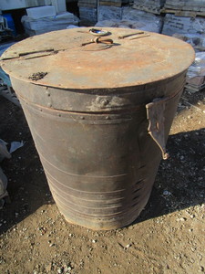FLIP TOP METAL BARREL