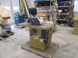 lot 6 image: Powermatic Shaper  27 with Delta Powerfeed
