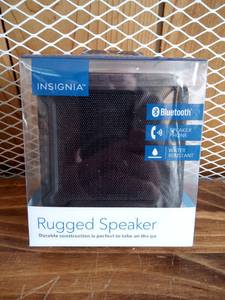 lot 57 image: Insignia - Rugged Portable Bluetooth Speaker - Black